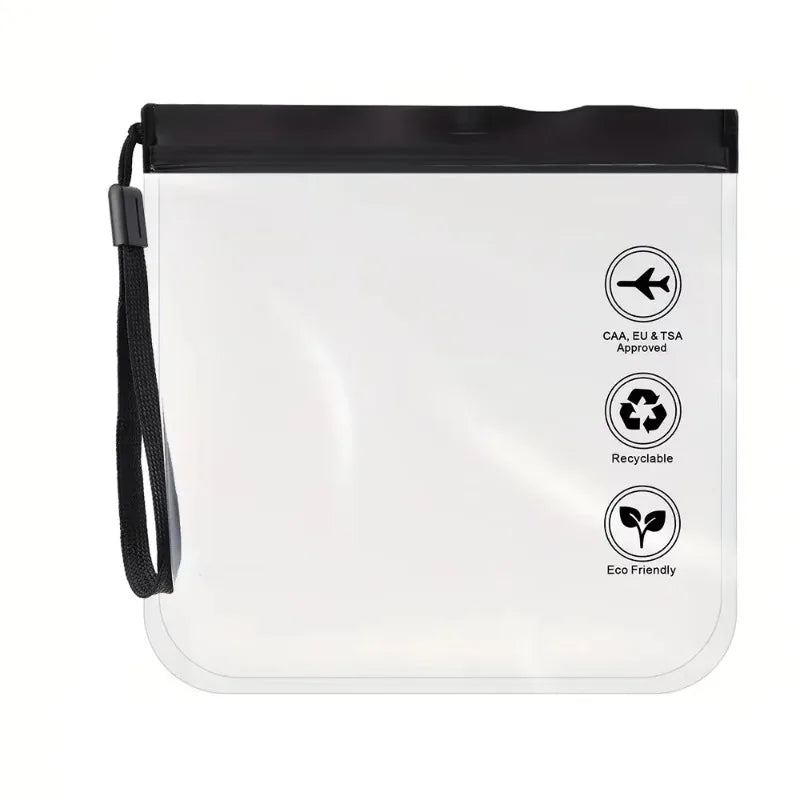 2er Set transparente, wasserdichte Reise Kosmetiktaschen