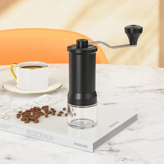 Manuelle Kaffeemühle mit Keramik-Mahlkern und rutschfestem Griff