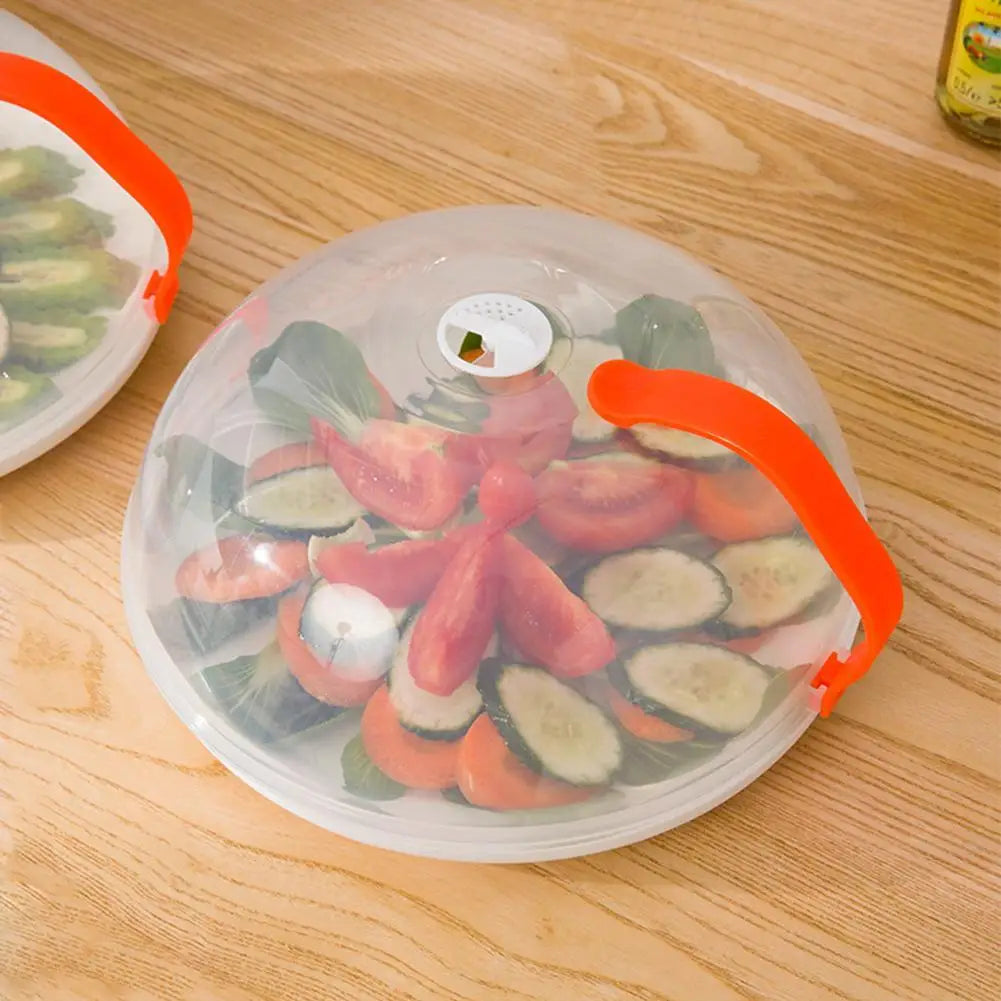 Transparente BPA-freie Mikrowellen-Spritzschutz Abdeckung mit Griff-Yabubest - Home & More