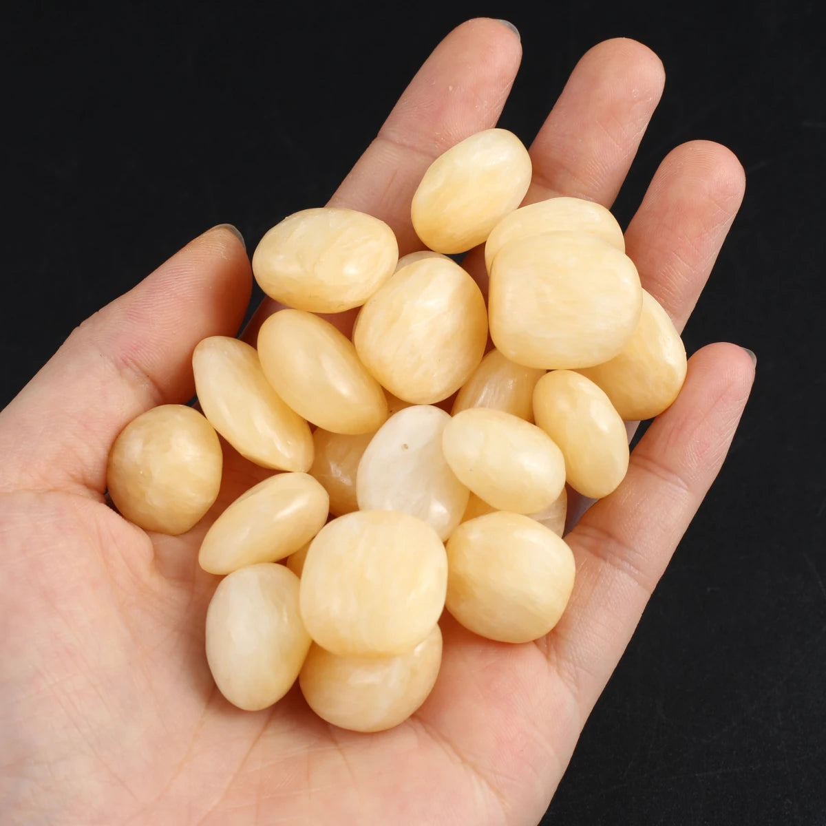 10er Set Polierte Natursteine für Heim und Aquarium