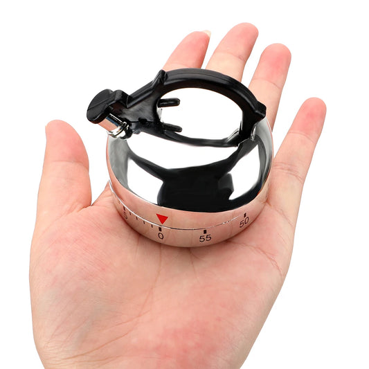 Mechanischer Küchentimer 60 Minuten Wasserkocherform mit Countdown-Alarm