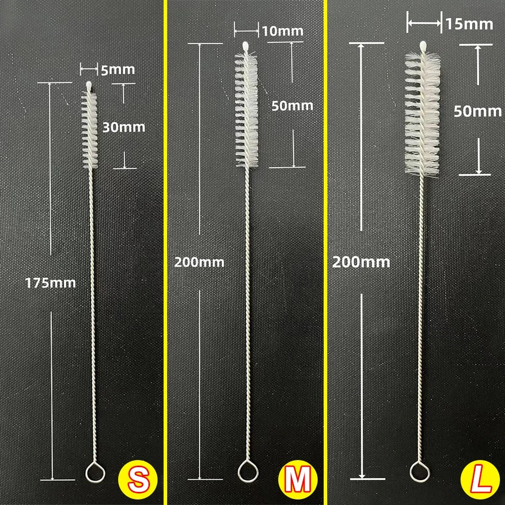 Trinkhalm Reinigungsbürsten Set Nylon Edelstahl für Babytassenflaschen-Yabubest - Home & More