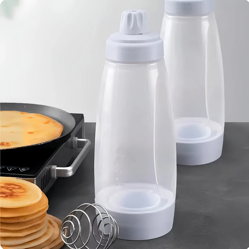 1000ml Teig-Mischflasche aus Kunststoff – Handlicher Küchenhelfer