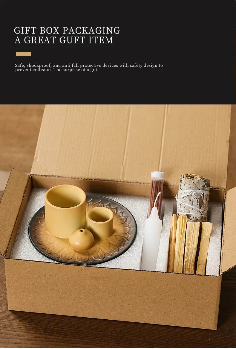 Multifunktionaler Keramik Räuchergefäßhalter 4 in 1