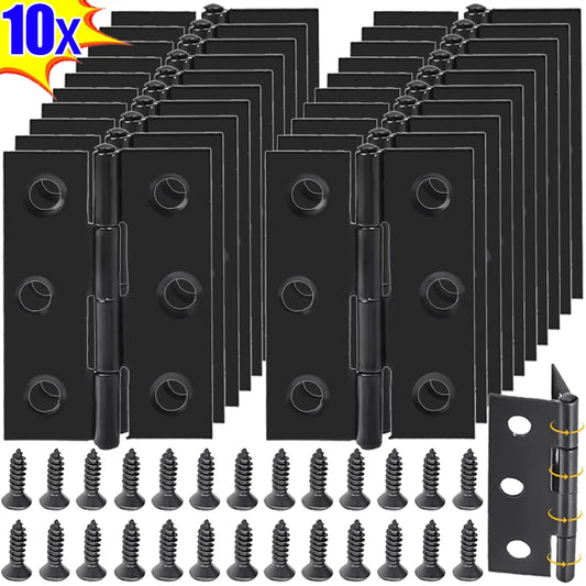 Schwarze Edelstahl Möbelscharniere – Robust - Vielseitig für Holz