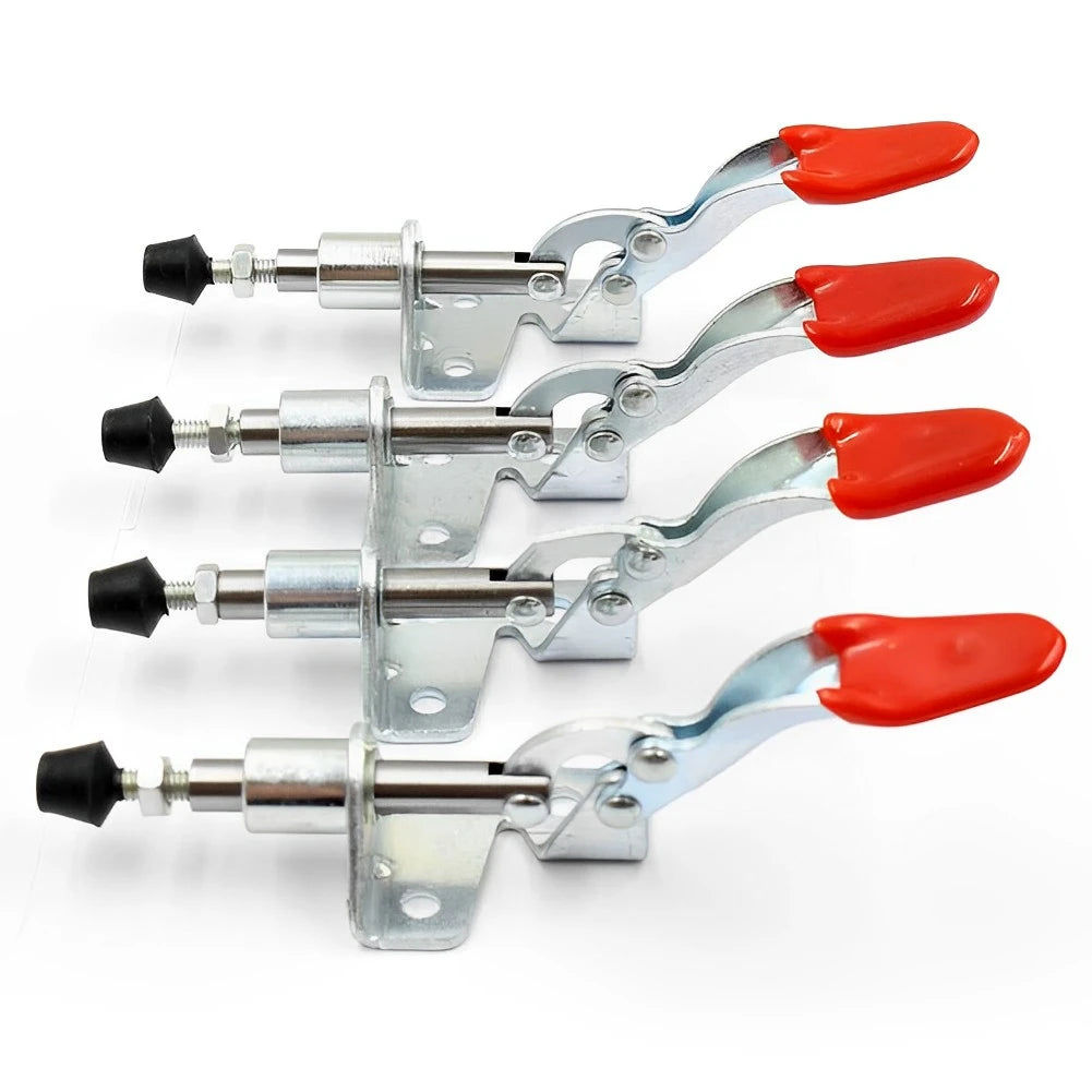 Schnellspanner Kniehebelklemme 45kg Haltekraft Metall Push Pull Set