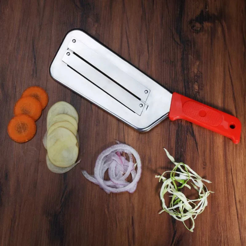 Gemüse Slicer mit zweischneidiger Edelstahlklinge für Obst und Gemüse