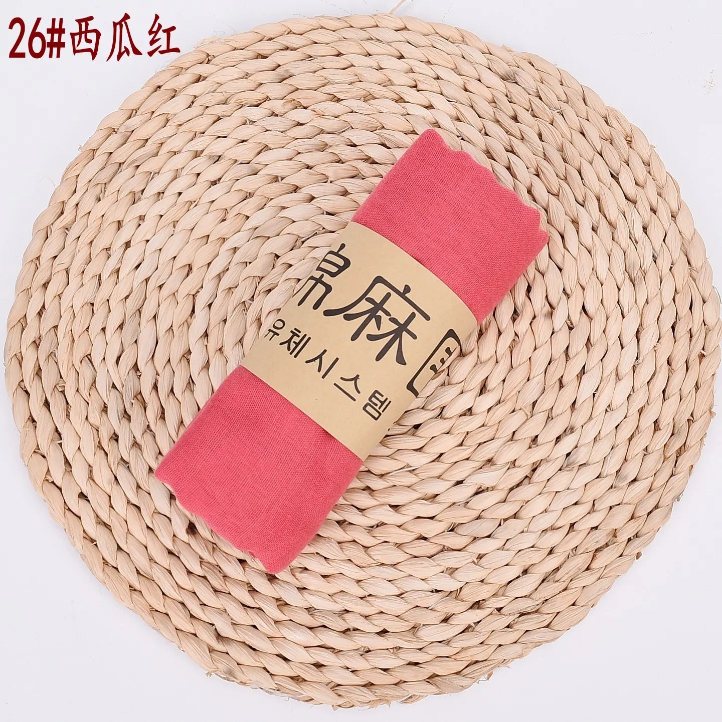 Damen Schal Baumwolle Leinen lang 90x180cm uni zart weich vielseitig