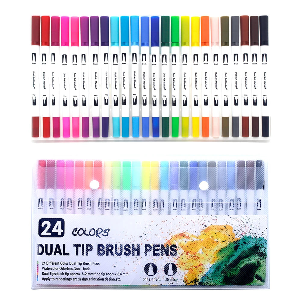 168 Farben Dual Brush Stifte für Aquarell, Manga - Schriftgestaltung