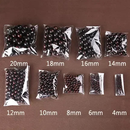 Holzperlen Set 4-20 mm in verschiedenen Farben für kreative Projekte