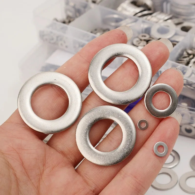 Flache Unterlegscheiben aus Edelstahl M2 bis M16 Sortiment Reparatur