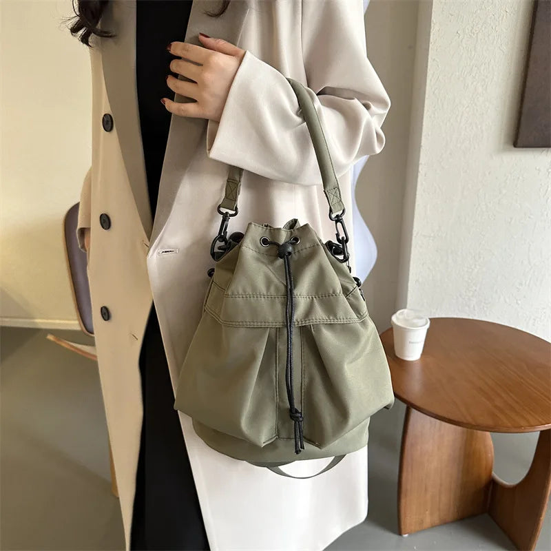 Damen Schultertasche Wasserdicht Nylon Groß Umhängetasche Beuteltasche Freizeit