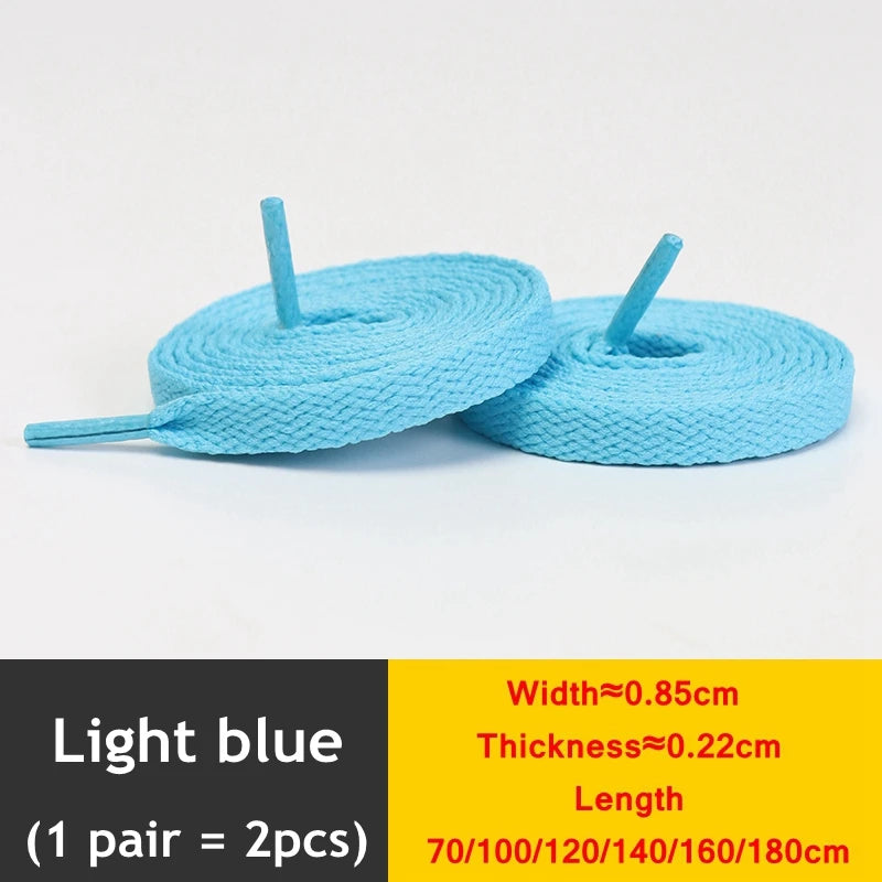 1 Paar flache verdickte Schnürsenkel für High-Top-Sneaker in 25 Farben