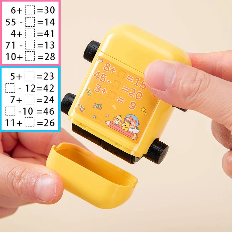 Lehrstempel 2 in 1 für Mathematik Übungen mit digitalem Design - Yabubest - Home & More