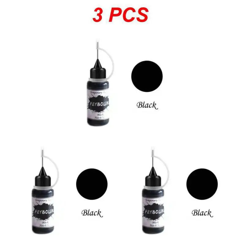 7 Farben Temporäre Henna Tattoo Tinte Set semi-permanent DIY Körperkunst