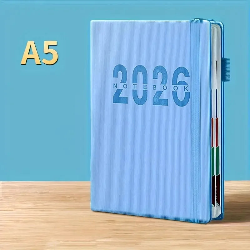 A5 Planer 2026 Notizbuch 400 Seiten – 365 Tage Agenda für Büro Schule