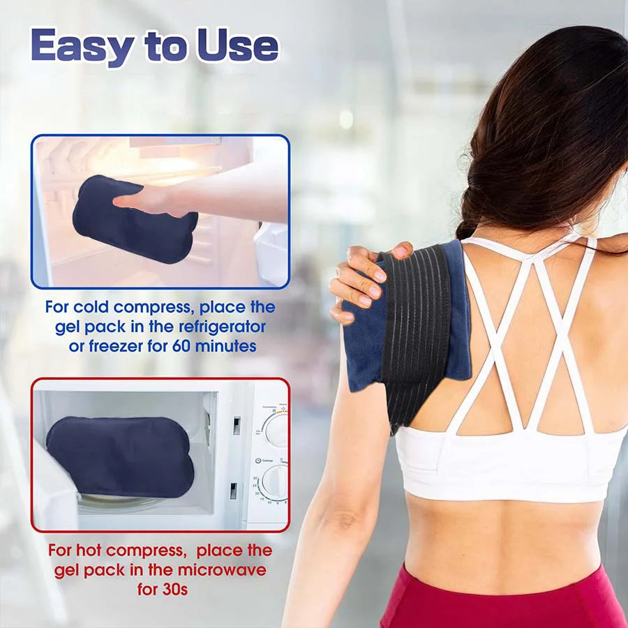 Flexible Heiß-Kalt Gelpackung für Muskeln, Knie, Kopf – Wiederverwendbar Outdoor