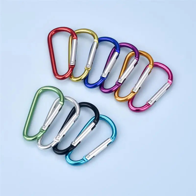 Karabiner Schlüsselbund Aluminium D-Ring 10/20er Set-Yabubest - Home & More