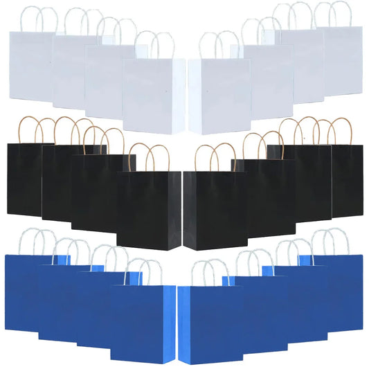 Vielseitige Geschenktüten aus Kraftpapier mit Griffen für Feiern