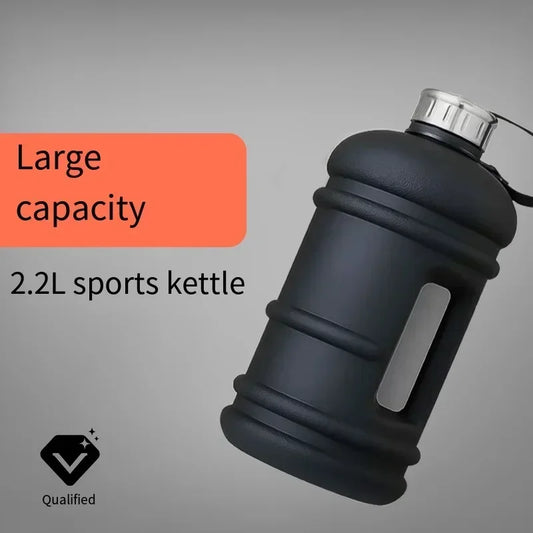 Große 2,2L Sportflasche BPA-frei – ideal für Fitness, Outdoor - Reisen