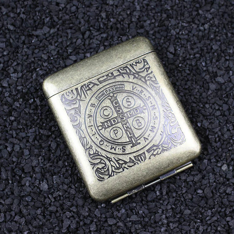 Metall Zigarettenetui mit Adler Muster für 20 Zigaretten