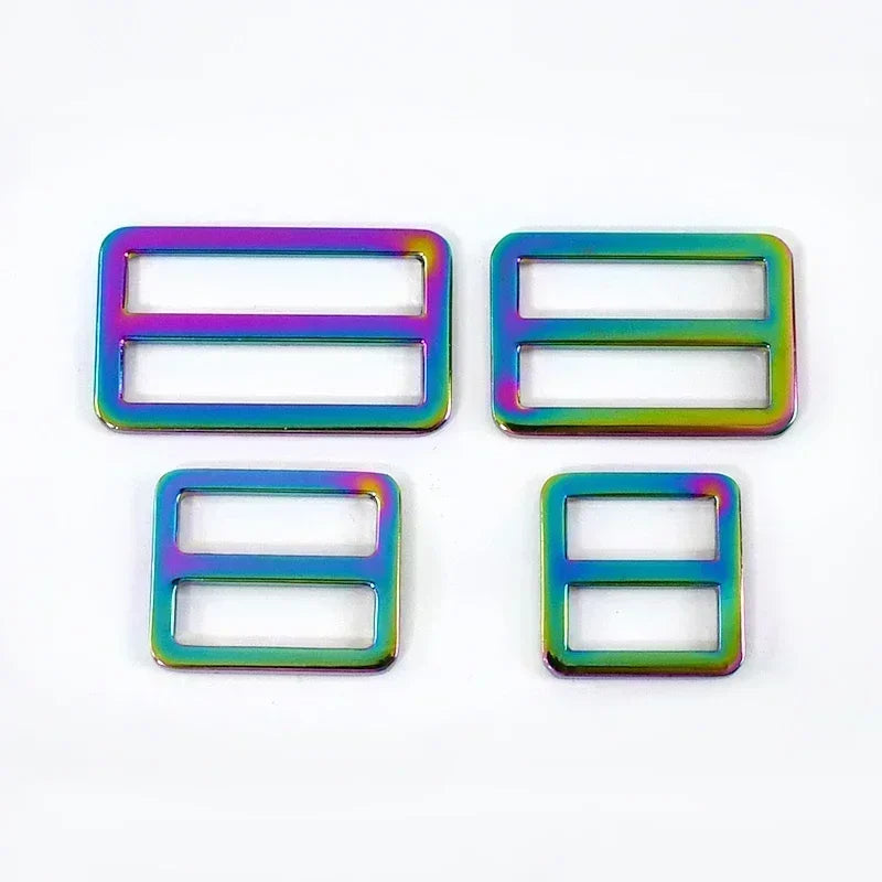 Metallschnallen 20-50 mm Set 5 oder 10 Stück Tri Glide Ring Gurtband Verschluss