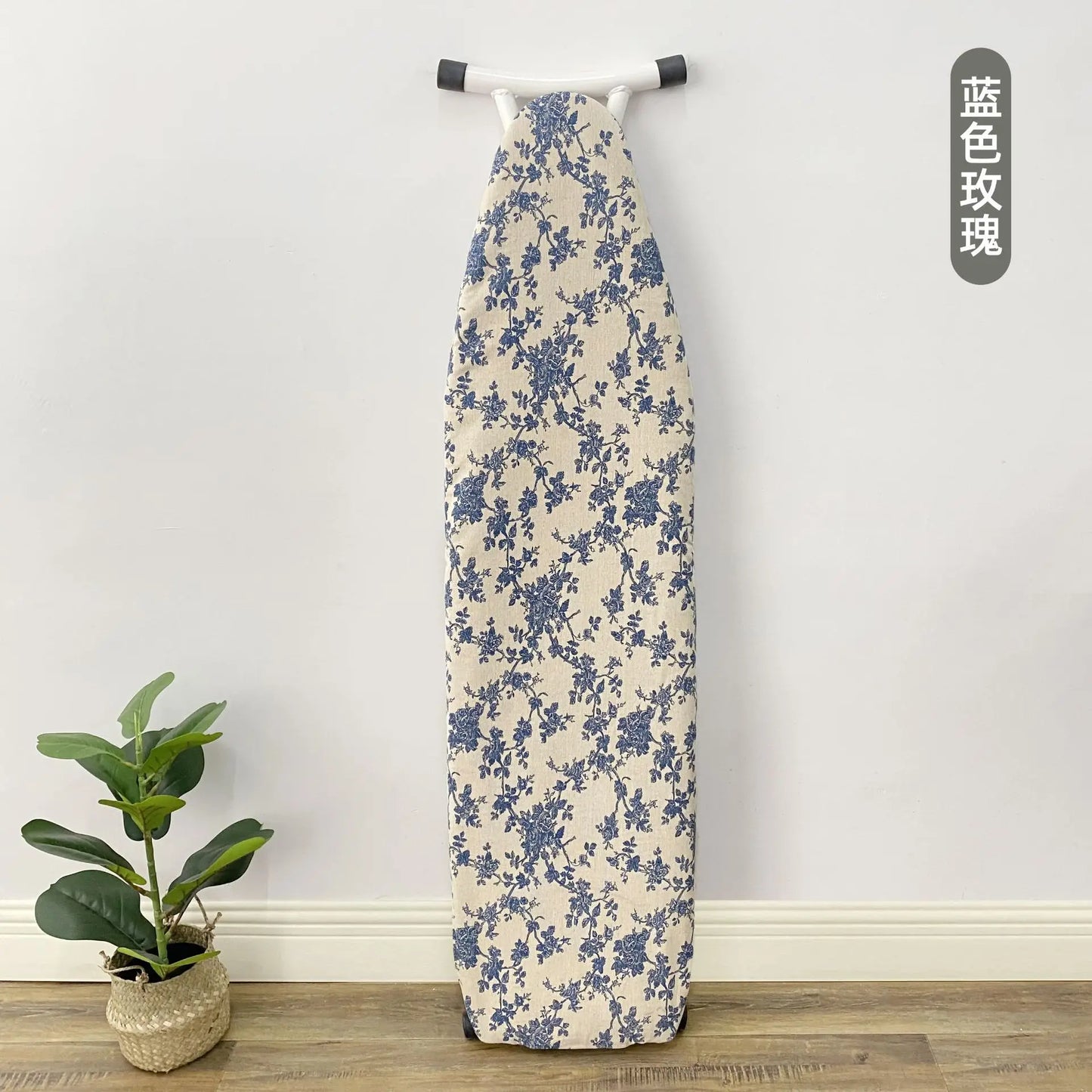 Bedruckter Bügelbrettbezug mit Kordelzug und Polstertuch für großes Bügelbrett