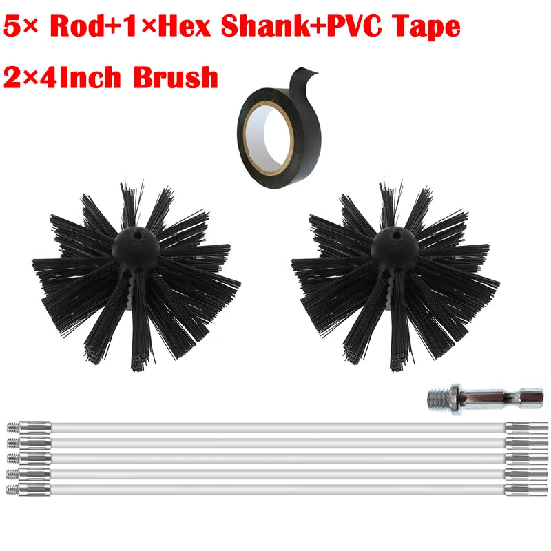 Flexibles Kaminkehrbürsten Set für gründliche Reinigung