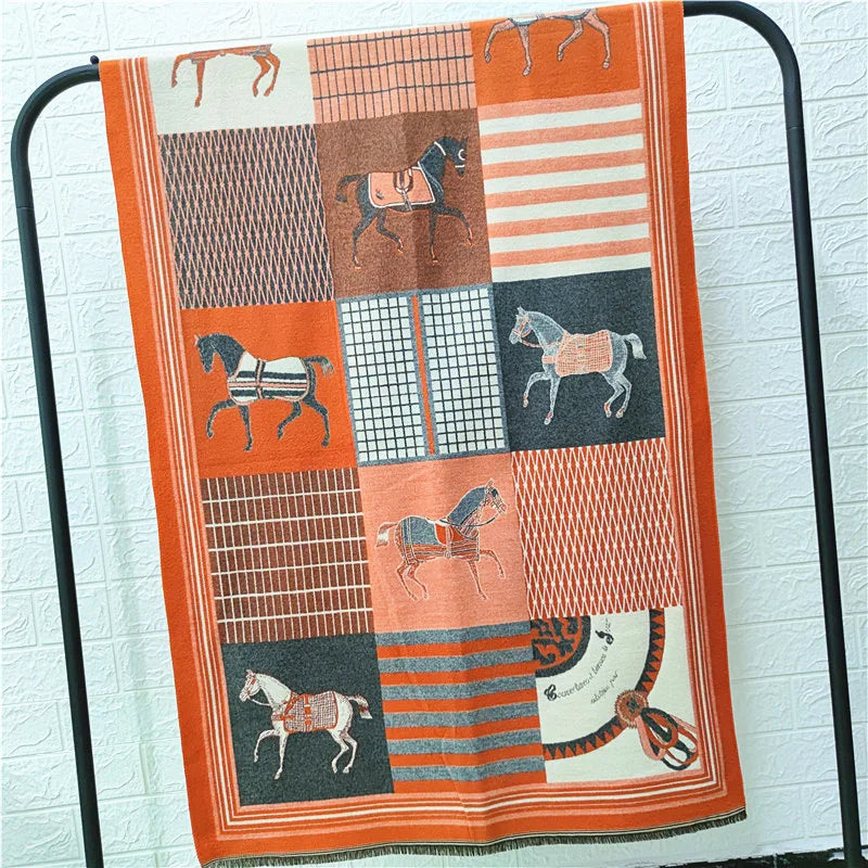 Luxuriöser Kaschmir-Gefühl Schal für Frauen im Herbst/Winter-Yabubest - Home & More