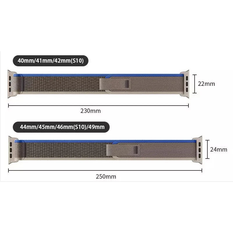 Robustes Nylon Armband für Apple Watch Ultra und alle Serien