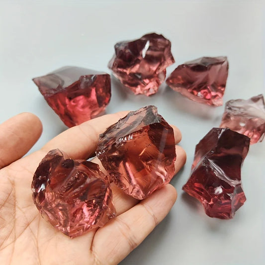 Vielseitiges weinrotes Glas für Deko und Schmuck DIY