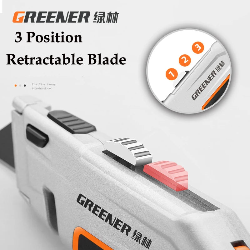 Multifunktionales Faltmesser aus Zinklegierung für präzises Schneiden