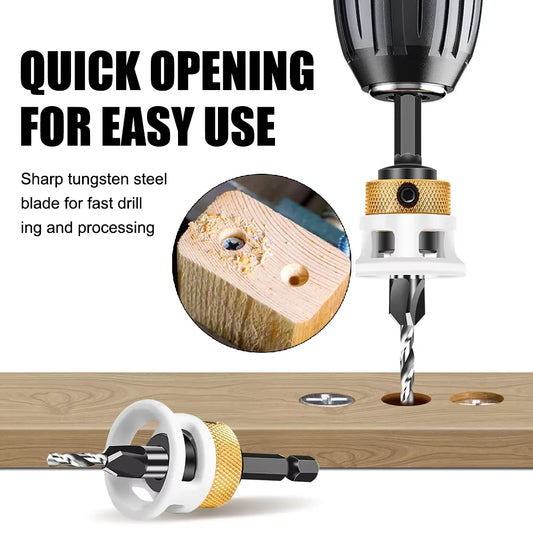 Verstellbarer Sechskant- und Vierkant-Blindlochbohrer für Holzbearbeitung