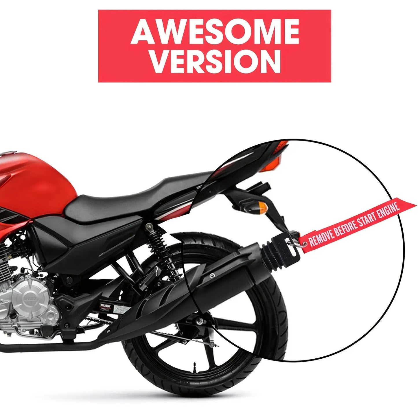 Robuster Gummi Auspuffstopfen für Endrohrschutz und Reinigung