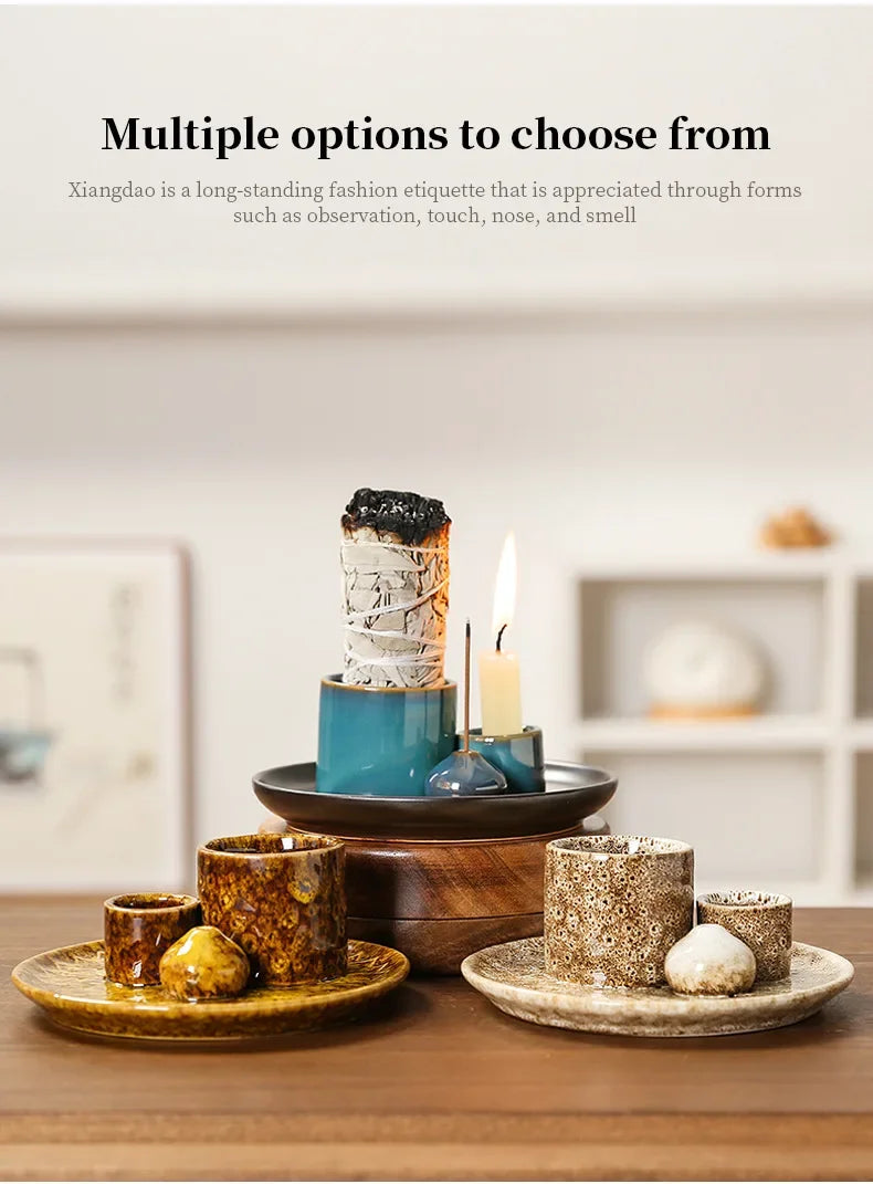 Multifunktionaler Keramik Räuchergefäßhalter 4 in 1