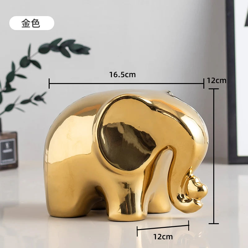 Dekorative Elefantenfigur aus Keramik für stilvolles Zuhause
