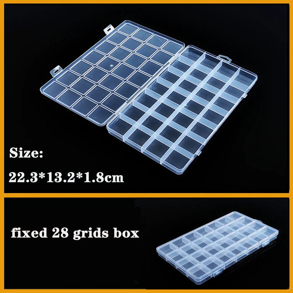 Vielseitiger transparenter Organizer für Kleinteile: Schmuck, Werkzeug, Büro
