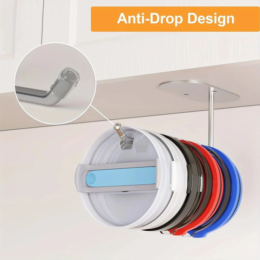 Platzsparender Becherdeckel-Organizer für universelle Küchenaufbewahrung