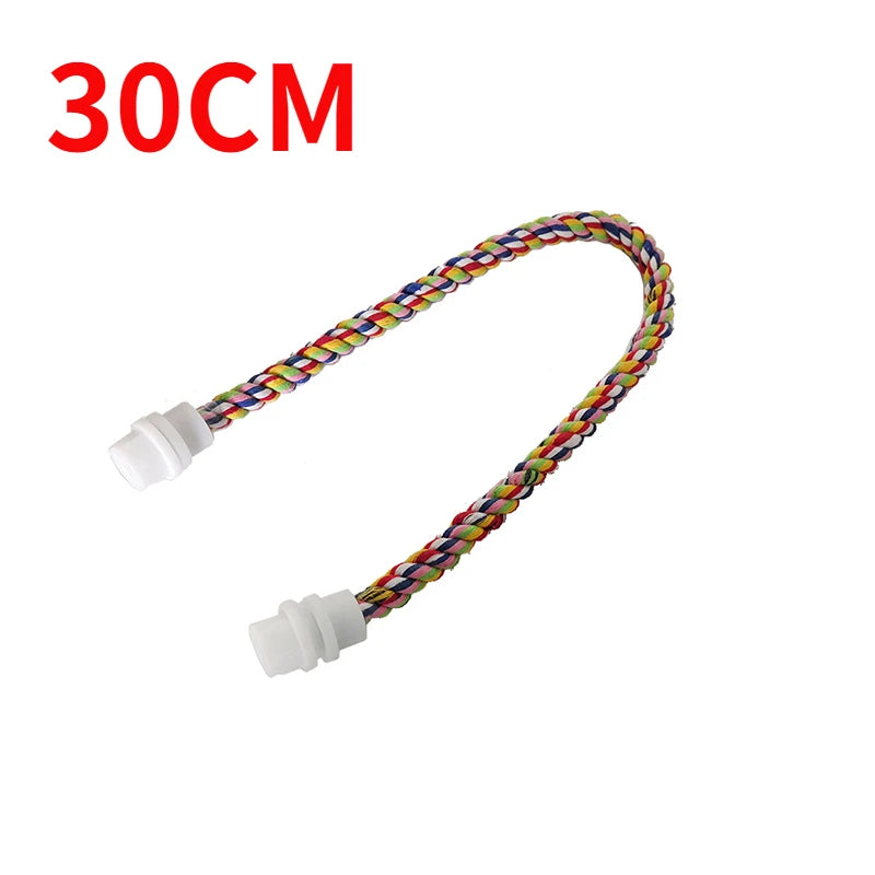Langlebiges Baumwollseil Vogelsitzstangen Spielzeug für Papagei Nymphensittich