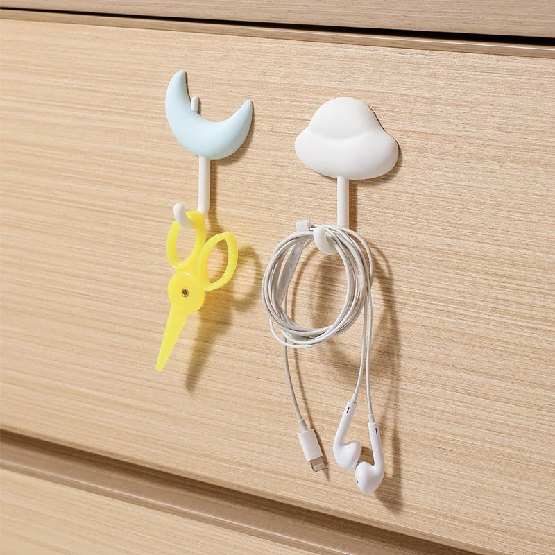 Wolke Mond Wandhaken Set für Schlüssel Taschen und Dekoration