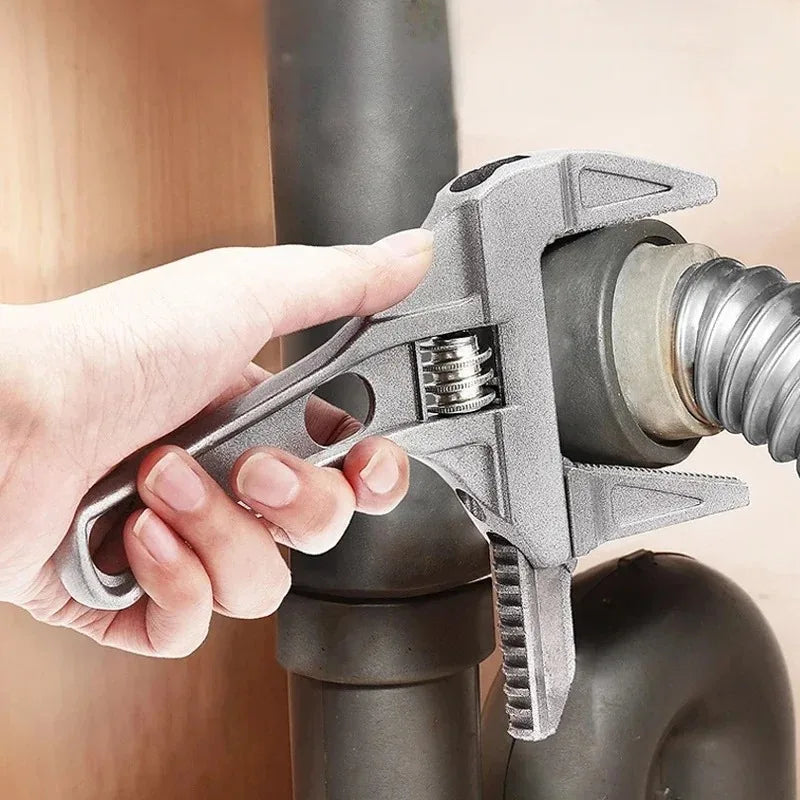 Verstellbarer Aluminium-Schraubenschlüssel für Sanitär und Haushalt