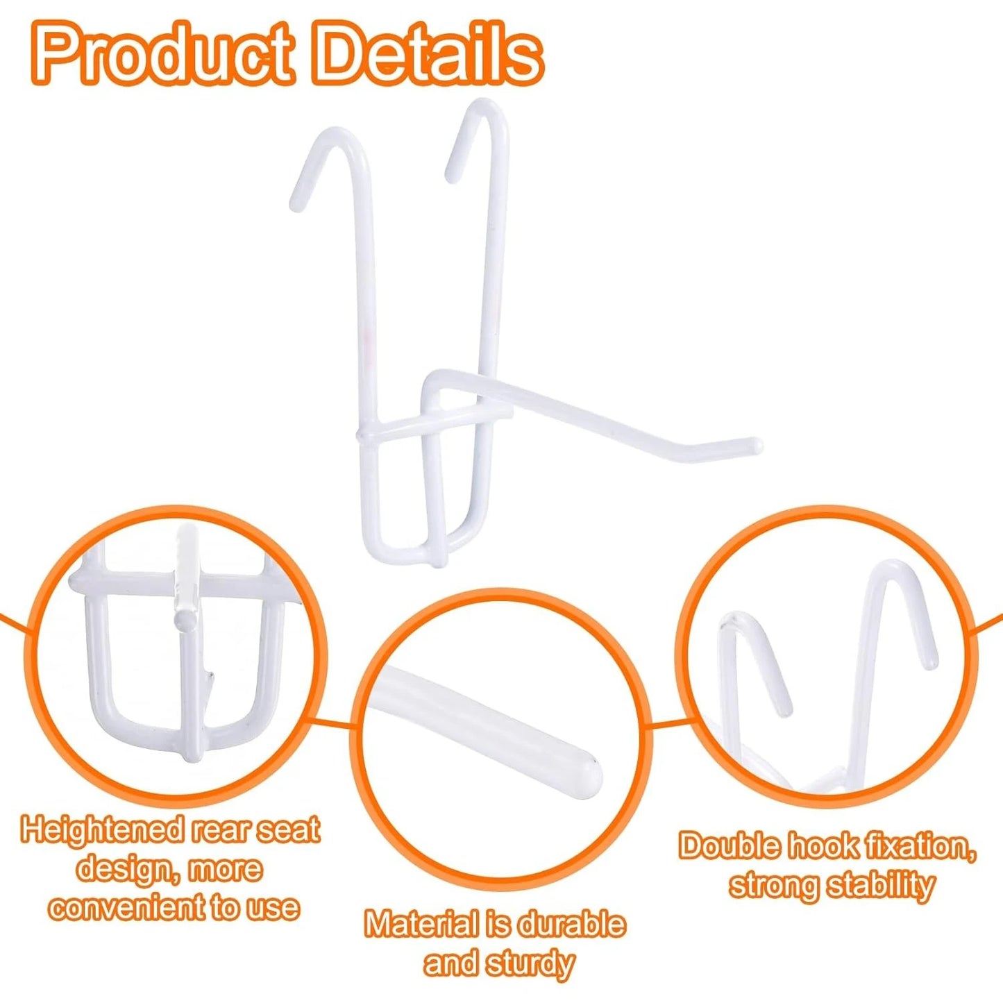 Mesh Gitterhaken Set Robuste Display Haken für Wandaufbewahrung Garage