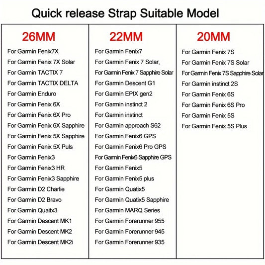 Silikon-Uhrenarmband 22-26 mm für vielseitige Smartwatch Modelle