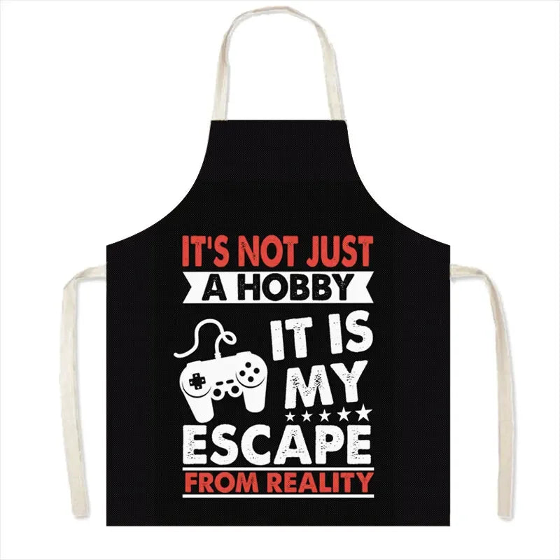 Leinen-Schürze mit Baumwollmix – Strapazierfähig und Pflegeleicht für Haushalt - Küche