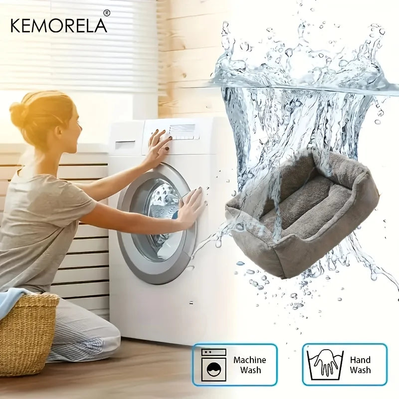 Gemütliches Plüsch-Haustierbett für kleine bis mittlere Hunde, mehrere Größen-Yabubest - Home & More