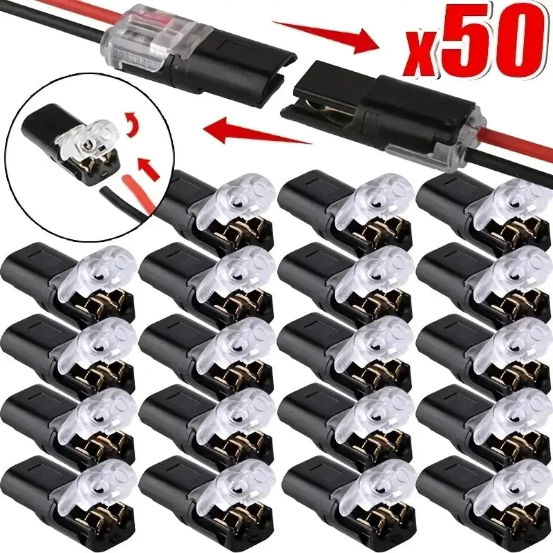 H2 2-Pin Pluggable Drahtverbinder für Niederspannungskabel - 20/50/100 Stück