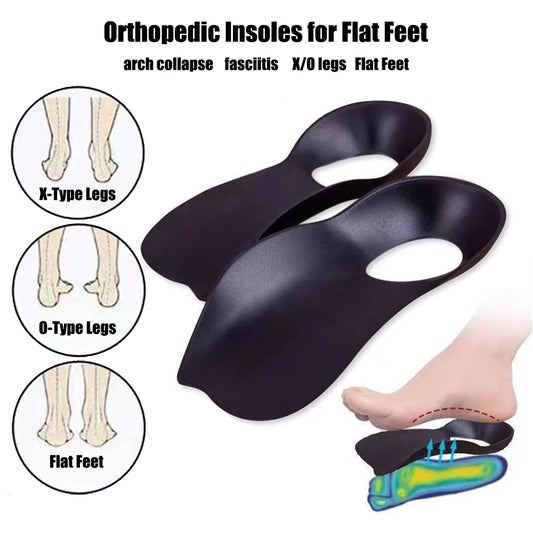 Einlegesohlen für Plantarfasziitis, Plattfüße & XO-Beine Korrektur
