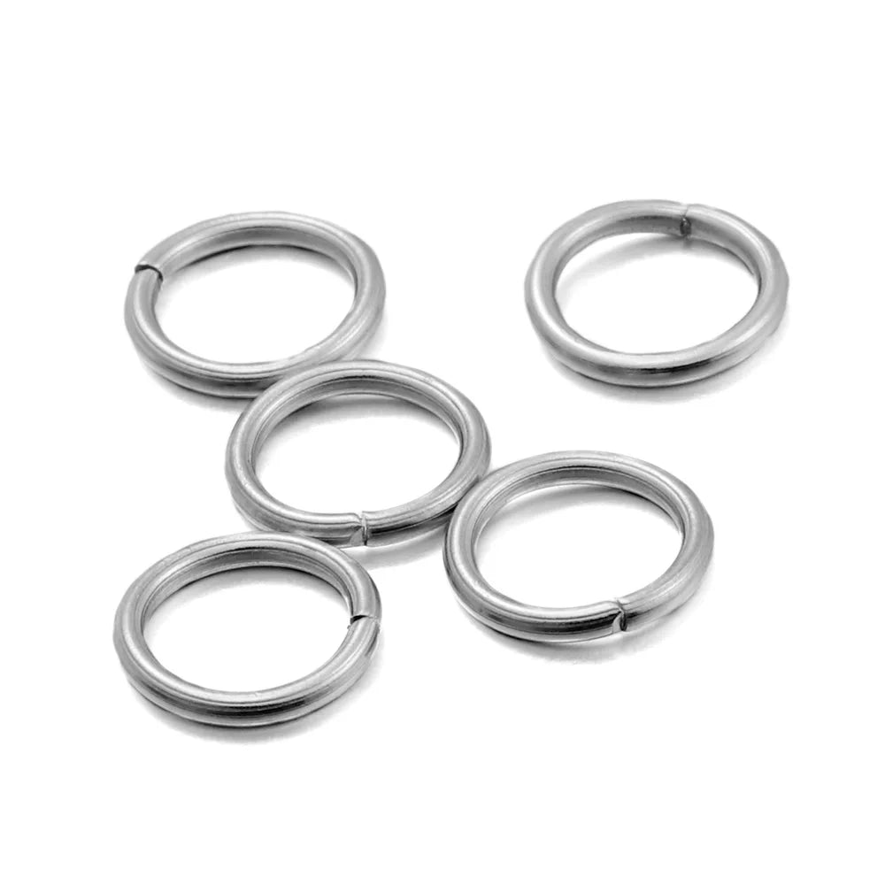 Edelstahl Spaltringe 3-25 mm offene Biegeringe 30-200 Stück DIY Schmuck