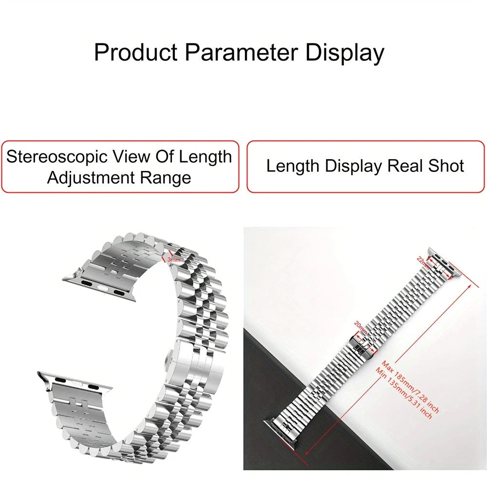 Edelstahl Armband für Apple Watch Series und Ultra Modelle