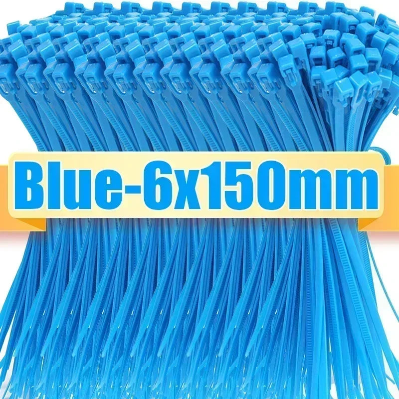 10er Pack Nylon Kabelbinder Wiederverwendbar – Lösbar Garten Heim Büro